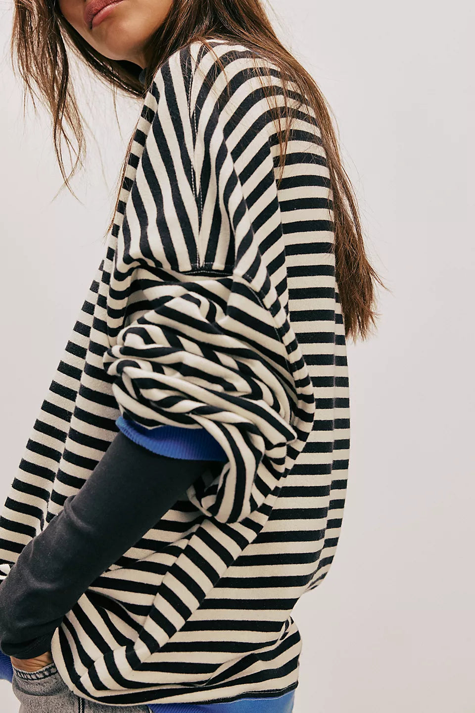 Classic Striped Crew - Black Combo