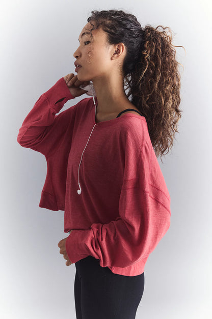 My Time Layer Tee - Candy Apple