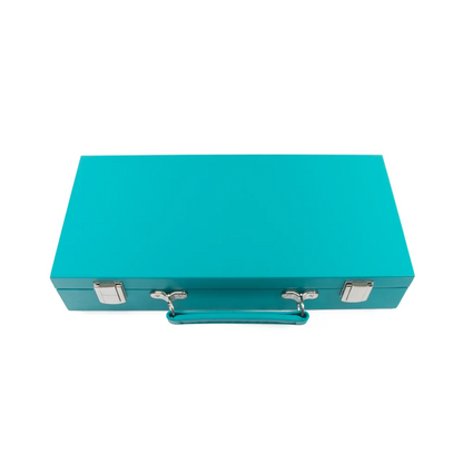 Mini Travel Mahjong Set - Teal