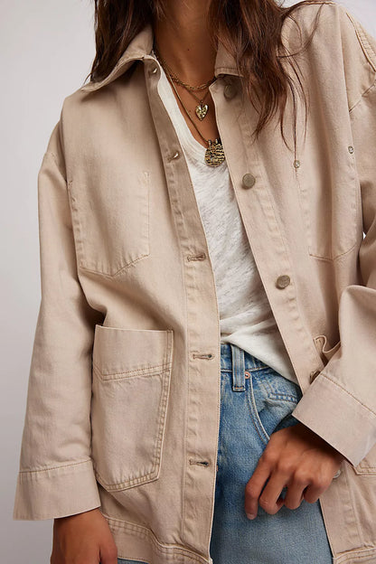 Avery Denim Jacket - Softest Sand