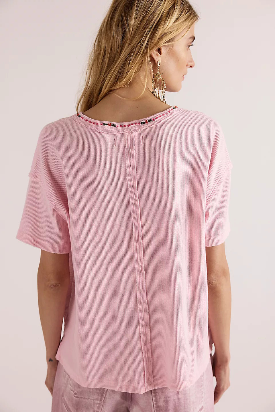 Merry Meowy Tee - Pink Combo