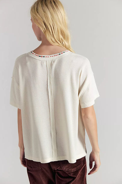 Merry Meowy Tee - Ivory Dog Combo