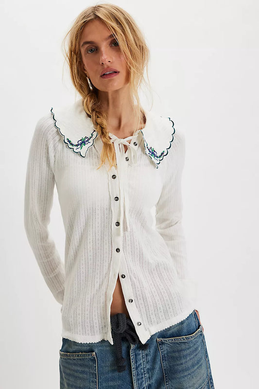 Juniper L/S Cardi - Ivory