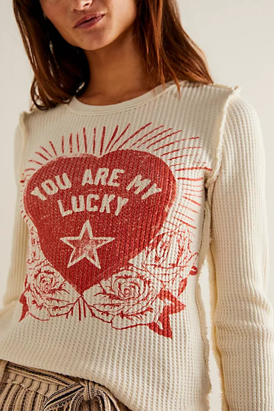 Lucky Locket Tee - Ivory