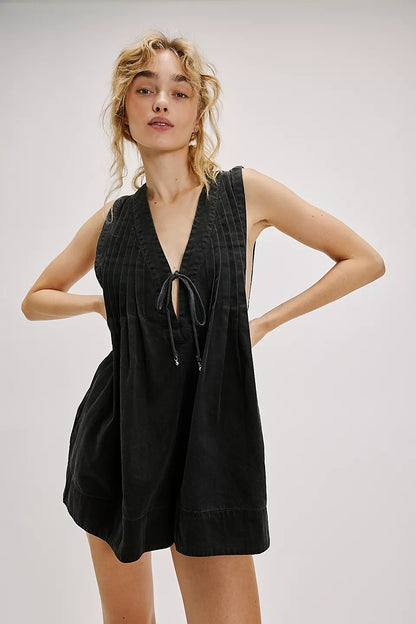 Webster Romper - Black Wash