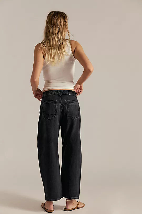 Deep Trance Dropped Boyfriend Jeans - Hypnosis