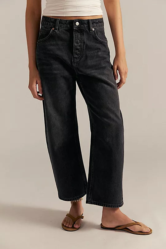 Deep Trance Dropped Boyfriend Jeans - Hypnosis