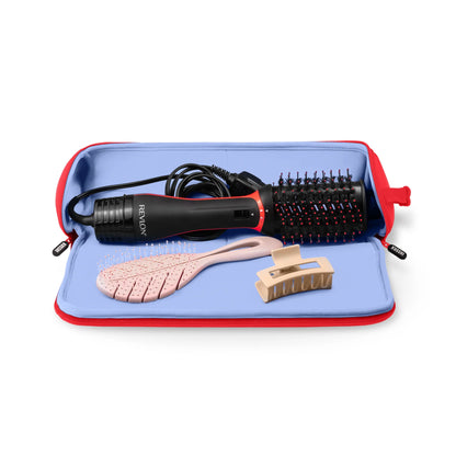 The Hair Tools Case - Coral Red/Periwinkle