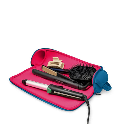 The Hair Tools Bags - Midnight Teal/Raspberry