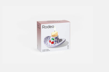 Candle Holder - Rodeo Cowboy Hat - Lilac