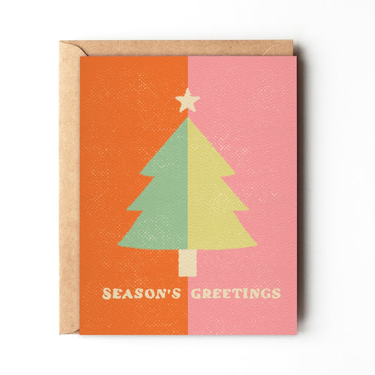Season's Greetings - Modern Bright Christmas Card