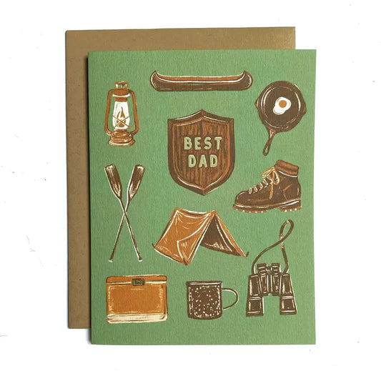 Best Dad Camp Father's Day Card