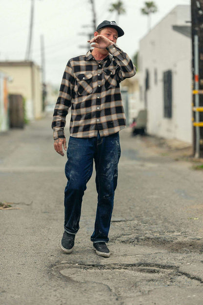 20th Anniversary Bowery Flannel - Black/Cream