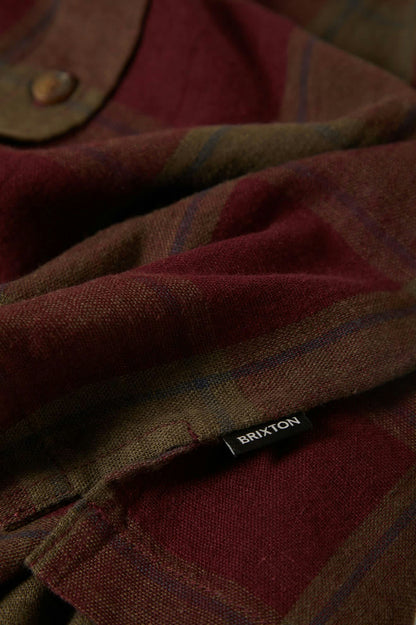 Cru Linen Blend Woven - Olive Surplus/Port