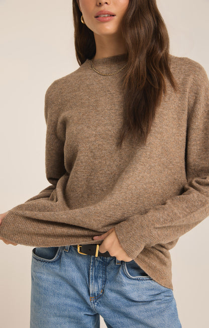 Gia Crew Neck Sweater - Chai