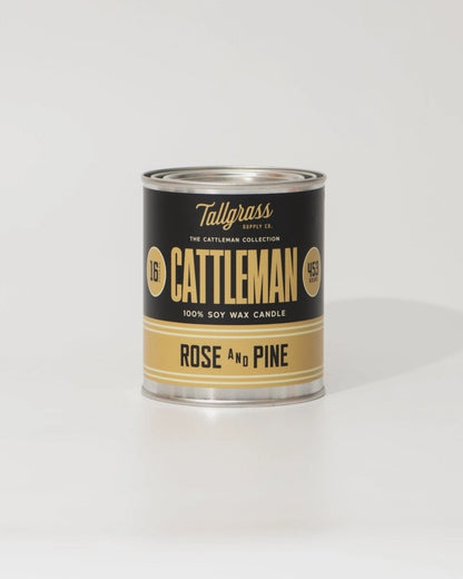 Cattleman 16oz Candle - Rose & Pine