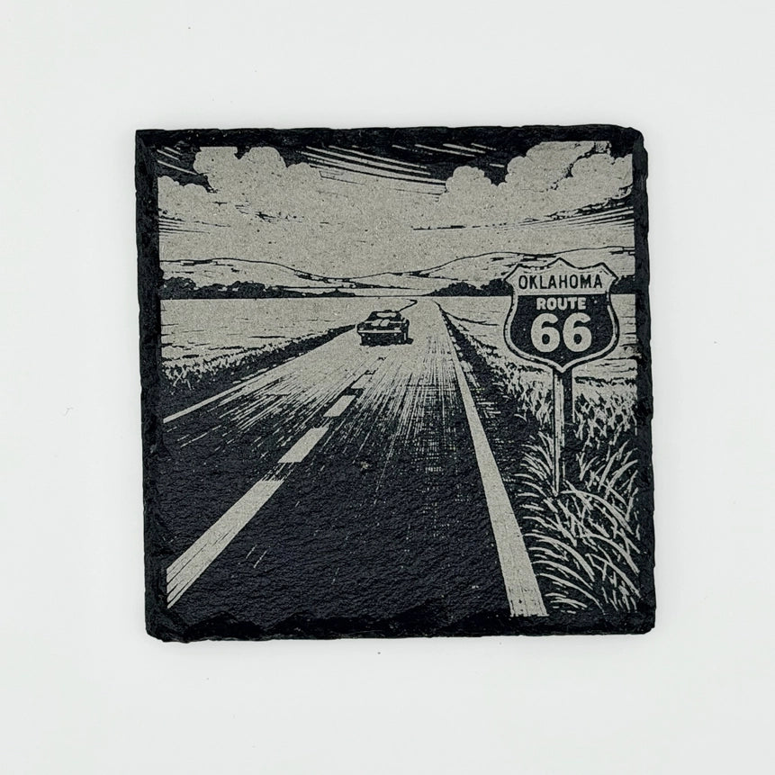 Route 66 Oklahoma Slate Coasters