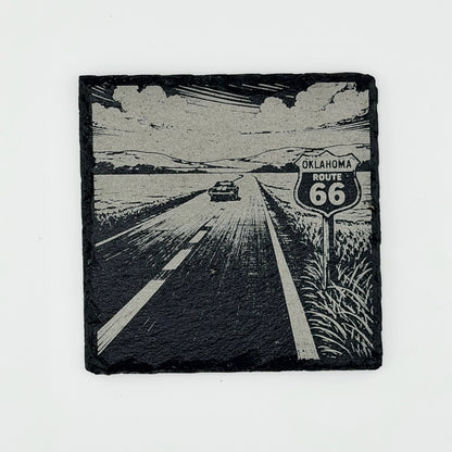 Route 66 Oklahoma Slate Coasters
