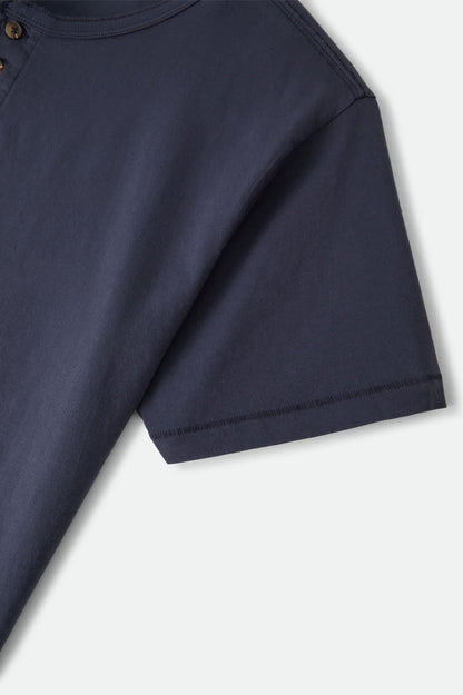 Baseline Henley T-Shirt - Washed Navy Vintage Wash