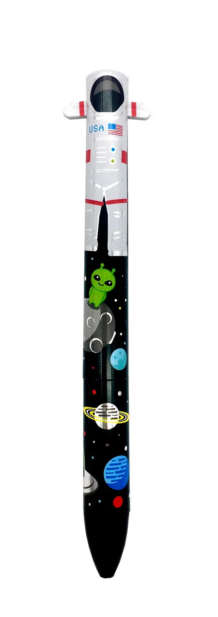 Twice As Nice Metallic Two Color Click Pens - Astronaut