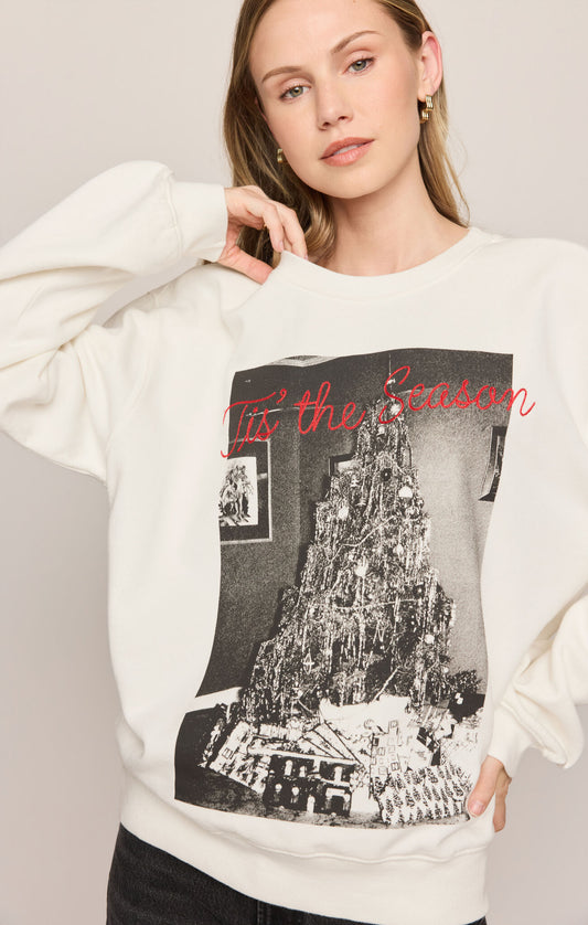 Cozy Boyfriend Season Sweatshirt - Sea Salt
