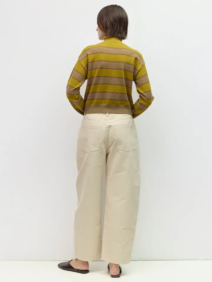 The Claude Cardigan - Chartreuse/Taupe/Brown