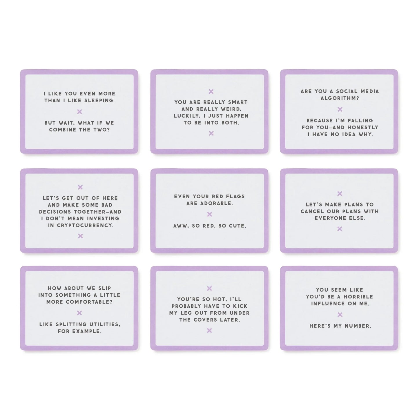 Emergency Pick-up Lines Card Set