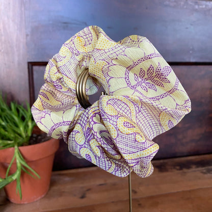 Vintage Silk Scrunchie | Made from Upcycled Silk Scraps