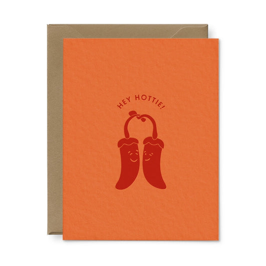 Hey Hottie Pepper Love Greeting Card