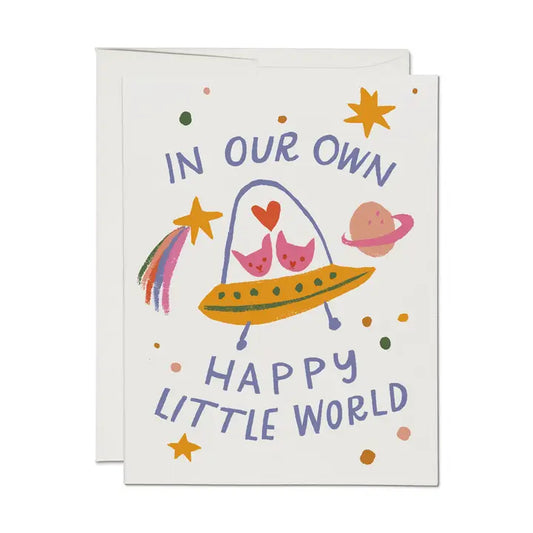 Happy Little World Card