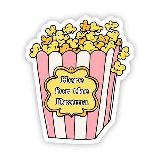 Here For The Drama Sticker
