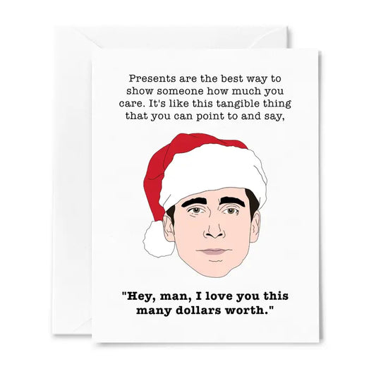 Michael Scott Christmas Presents Card