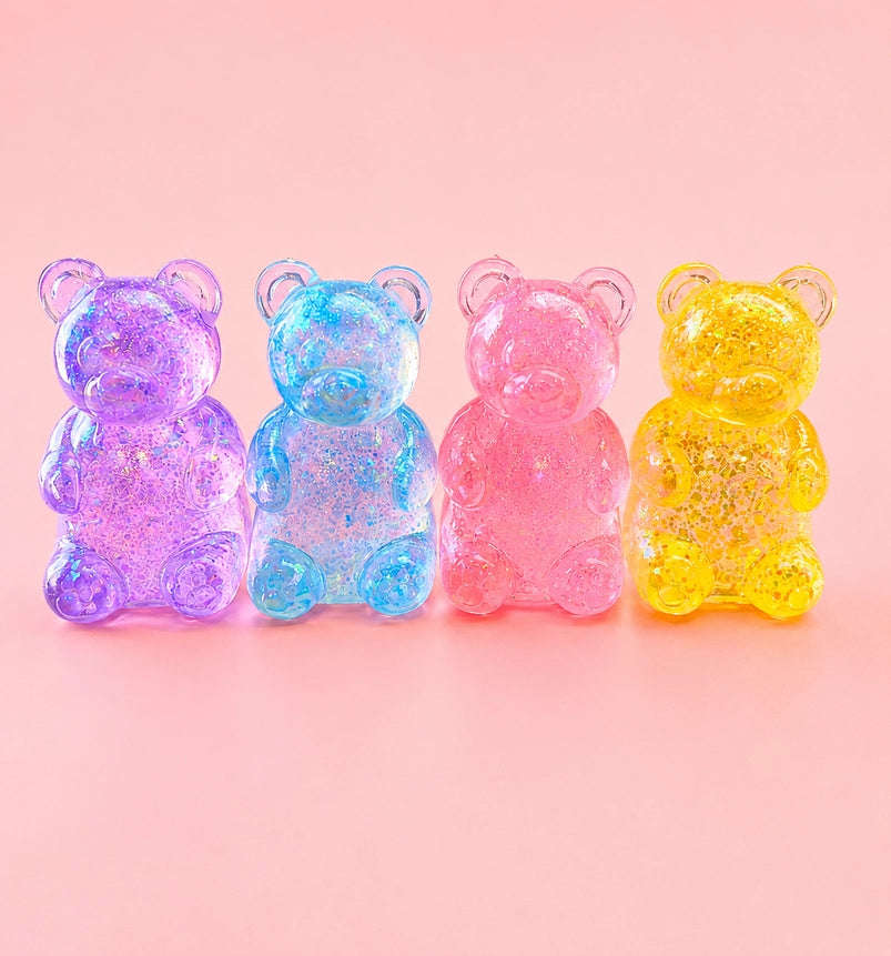 Glitter Gummy Bear Squishy