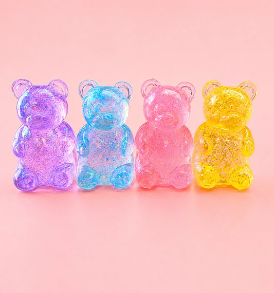 Glitter Gummy Bear Squishy