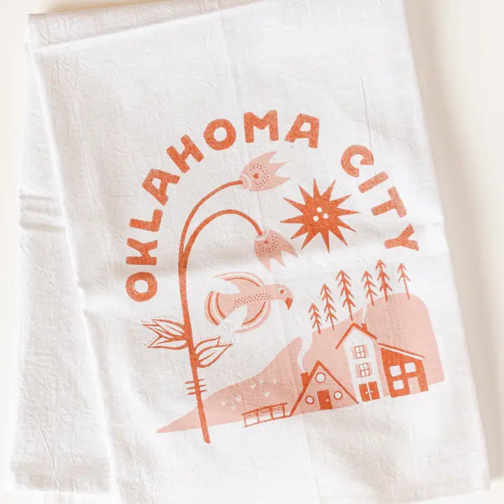 Oklahoma City Hometown Tea Towel