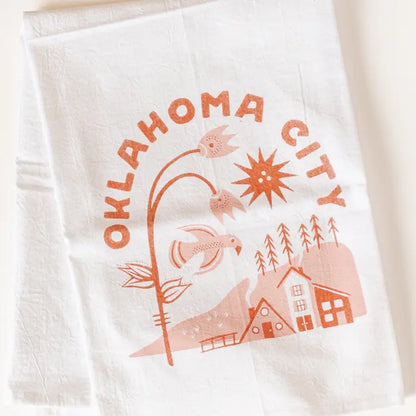 Oklahoma City Hometown Tea Towel