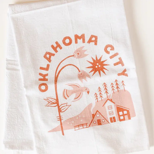 Oklahoma City Hometown Tea Towel