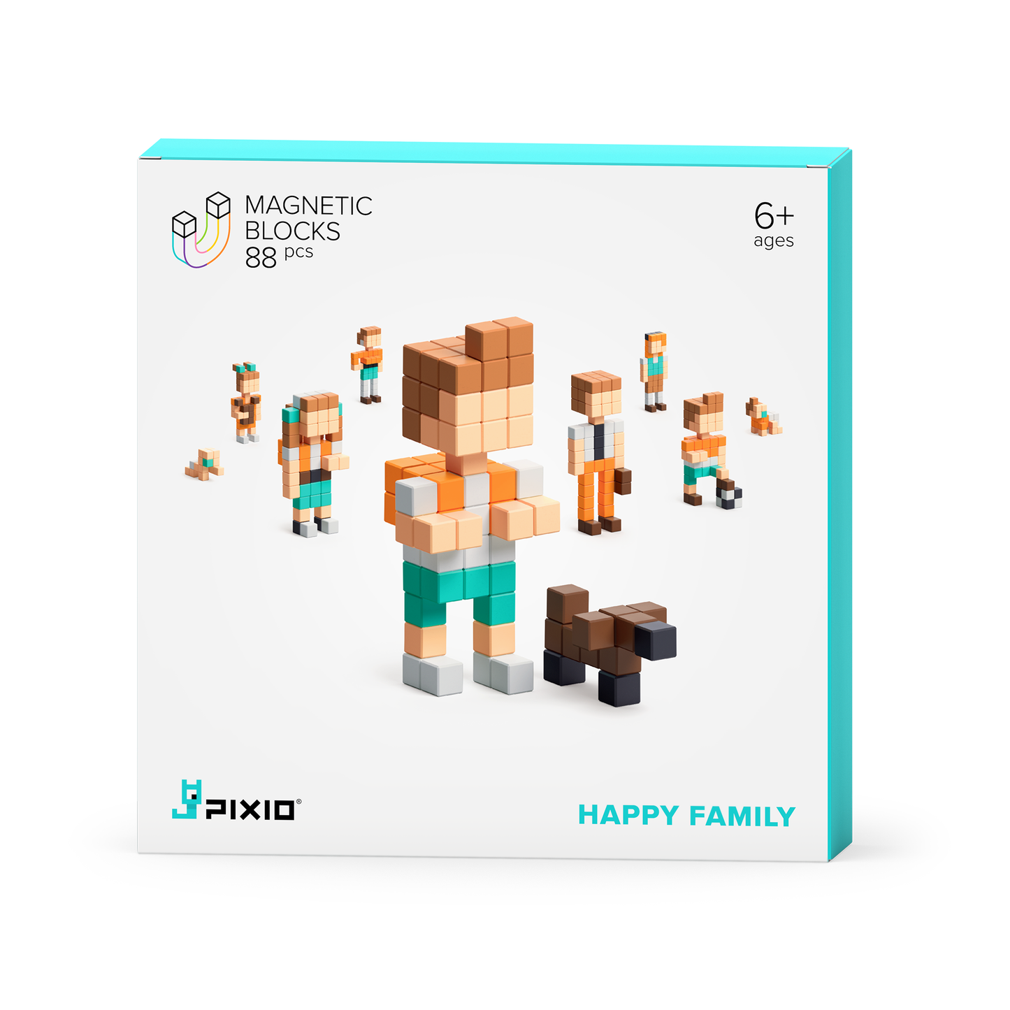 Happy Family Magnetic Blocks