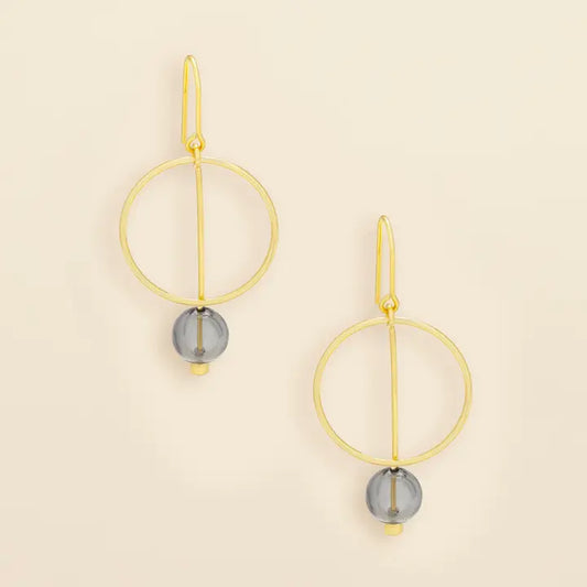 Refined Glass Drop Earrings