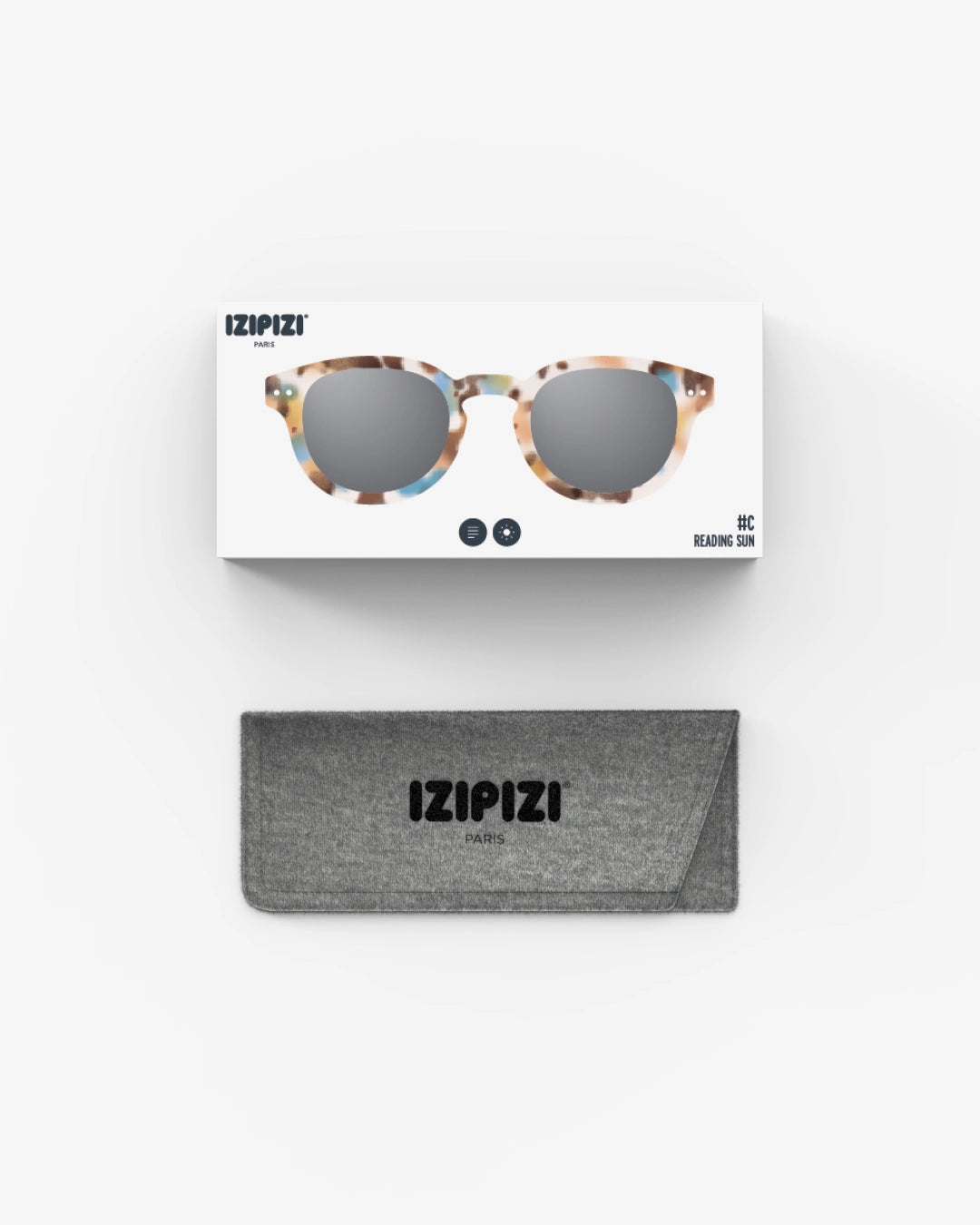 #C Reading Sunglasses - Blue Tortoise +1