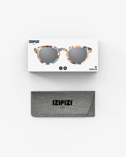 #C Reading Sunglasses - Blue Tortoise +1