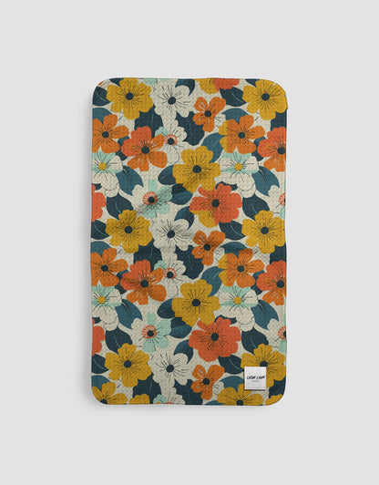 Warm Flowers Tea Towel