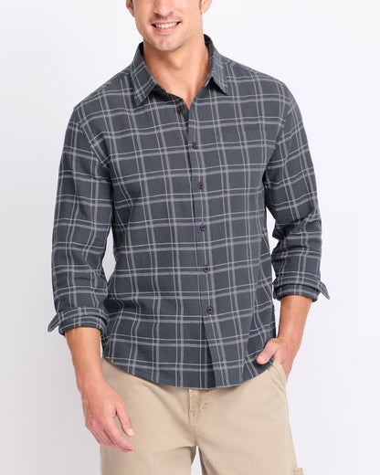 Tack Cotton Linen Shirt - Washed Blue