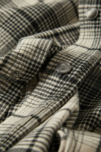 Builders Bowery Perf Flannel - Off White/Black