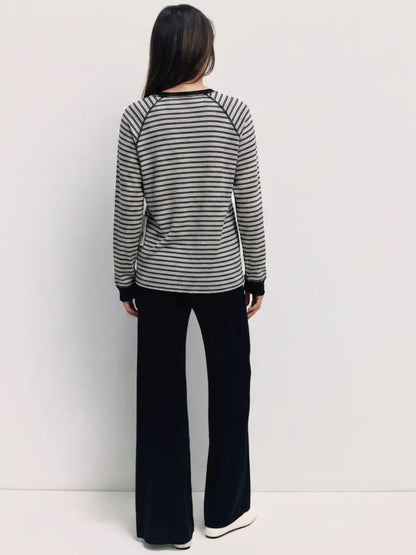 The Joanna Top - Heather Grey Multi