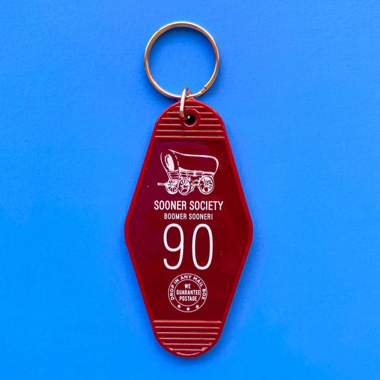 Vintage Motel Key Tag - Red Sooner