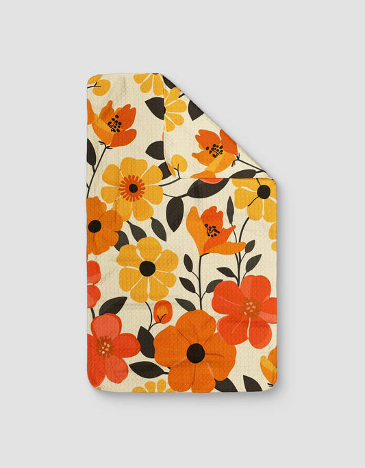 Floral Warmth Tea Towel