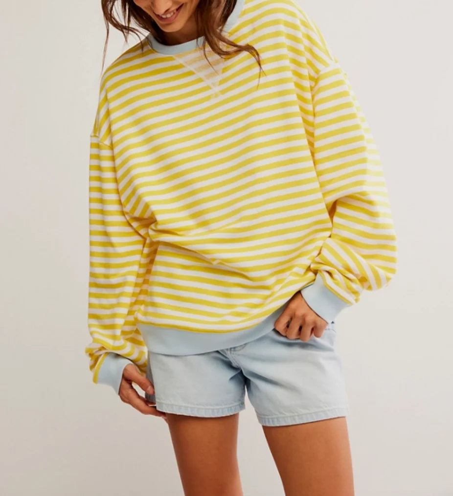 Classic Striped Crew - Dandelion Combo