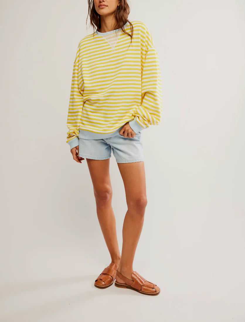 Classic Striped Crew - Dandelion Combo