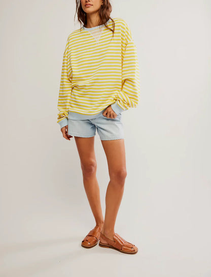 Classic Striped Crew - Dandelion Combo